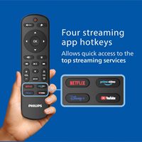 Philips - One-Touch Streaming Remote Control - Black - Alternate Views