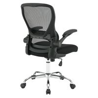 OSP Home Furnishings - Mesh Back Manager’s Chair with Bulit in Lumbar Support and Chrome Base - B... - Alternate Views