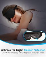 Arboleaf Sleep Mask, Contoured for Zero Pressure, Travel Bliss, 3D Eye Mask, Light-Blocking Desig... - Alternate Views