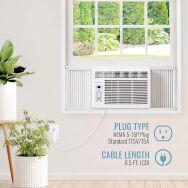 Keystone - 6,000 BTU 250 Sq. Ft Window Air Conditioner - White - Alternate Views