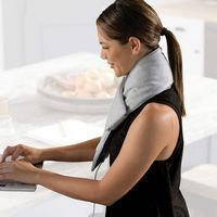 Calming Heat - Charcoal + Copper Infused Messaging Neck Wrap - Gray - Alternate Views
