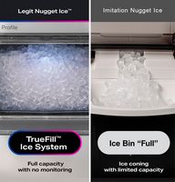 GE Profile - Opal Nugget Ice Maker with Rapid Ice Production - Black Stainless Steel - Alternate Views