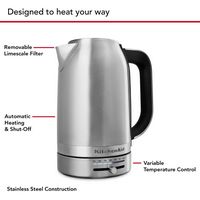 KitchenAid - 1.7 Liter Electric Kettle - Stainless - Alternate Views
