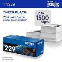 Brother - TN229BK Standard-Yield Toner Cartridge - Black - Alternate Views