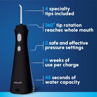 Waterpik - Cordless Plus Water Flosser - Black - Alternate Views