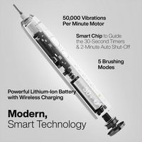 AquaSonic - Elite Duo Rechargeable Electric Toothbrush Set – ADA Accepted, 5 Modes, 2 Travel Case... - Alternate Views