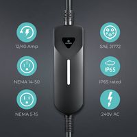 Lectron - J1772 Level 1/Level 2 Dual Charging Plug (NEMA 5-15 & 14-50) Portable Electric Vehicle ... - Alternate Views