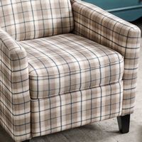 Bestier - Classic Upholstered Push Back Recliner with Wing Back - 1 Pack - Alternate Views