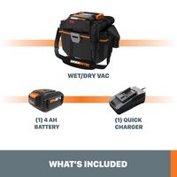 WORX - Nitro 20V 2.1 Gal Cordless Wet/Dry Vacuum (1 x 4.0 Ah Battery and 1 x Charger Included) - ... - Alternate Views