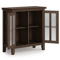 Simpli Home - Artisan Low Storage Cabinet - Farmhouse Brown - Alternate Views