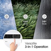 LG - 250 sq. ft. 6,000 BTU Dual Inverter Smart Window Air Conditioner - White - Alternate Views