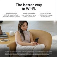 Google - Nest Wifi Pro 6e AXE5400 Mesh Router (2-pack) - Snow - Alternate Views