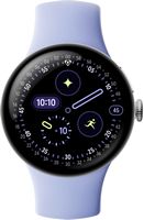 Google - Pixel Watch 4 (41mm) - Wi-Fi - Polished Silver Case - Iris Band - (2025) - Alternate Views