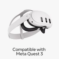 Meta Quest 3 Open Facial Interface — Works with Meta Quest 3 — Keeps Physical Room In Sight - Alternate Views
