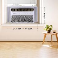 Hisense - 350 sq. ft. 8,000 BTU Smart Window Inverter Air Conditioner with Wi-fi and Remote Contr... - Alternate Views