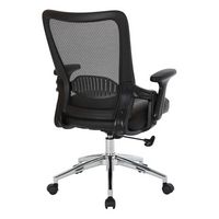 OSP Home Furnishings - Bonded Leather Seat Task Chair - Black - Alternate Views