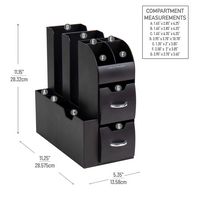 Mind Reader - Cup and Condiment Station, Countertop Organizer, Coffee Bar, Kitchen, Stirrers, 5.3... - Alternate Views
