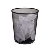 Mind Reader - Mesh Trash Can, 16.65L (4.4 gal), Waste Paper Basket, Round, Office, Metal Mesh, 11... - Alternate Views