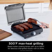 Ninja - Sizzle Countertop Indoor Grill & Griddle with Interchangeable Grill and Griddle Plates - ... - Alternate Views