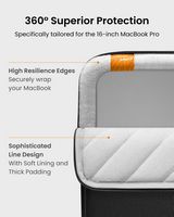 tomtoc - Defender-A13 Premium 360° Protective Laptop Sleeve Bag Case for 16-inch MacBook Pro M4/M... - Alternate Views