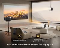 ETOE - E3 Pro Android TV 11.0 Projector, 4K 1080P FHD, Auto Focus, 600 ANSI Lumens, HDR 10+, 20W ... - Alternate Views