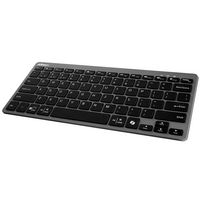 Adesso - Multi OS Bluetooth Scissor Switch Keyboard with CoPilot AI Hotkey - Black and Grey - Alternate Views