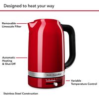 KitchenAid - 1.7 Liter Electric Kettle - Empire Red - Alternate Views