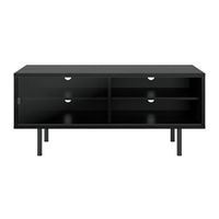 Modular TV Stand with Glass Sliding Door for Most TVs up to 55