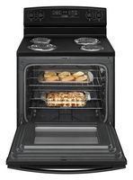 Amana - 4.8 Cu. Ft. Self-Cleaning Freestanding Electric Range - Black - Alternate Views