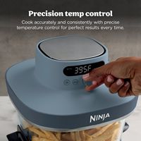 Ninja - Crispi Pro 6-in-1 Countertop Glass Air Fryer - Cyberspace - Alternate Views