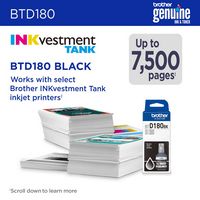Brother - Genuine BTD180BK High-Yield Black Ink Bottle - Alternate Views