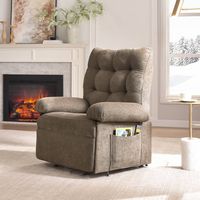 Bestier - Triple Motor Power Lift Recliner Chair with Removable Cover Lumbar Pillow and Side Pock... - Alternate Views