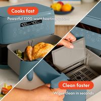 Bella - 4-qt. TriZone Air Fryer - Surf - Alternate Views
