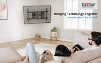 ErgoAV - 40″-65″ Corner TV Mount - Black - Alternate Views