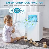 Costway 10000 BTU Portable Air Conditioner Cools up to 350 sq.ft 4-in-1 AC with Cool Fan Humidifi... - Alternate Views