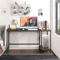 Costway - Writing Desk with Bookshelf - 55