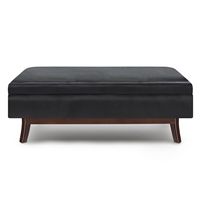 Simpli Home - Owen Rectangular Storage Ottoman - Midnight Black - Alternate Views