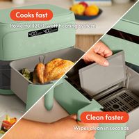 Bella - 4-qt. TriZone Air Fryer - Seaglass - Alternate Views