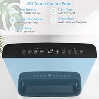 Costway 15000 BTU Portable Air Conditioner Cools up to 800 sq.ft with Remote APP Control Cool Fan... - Alternate Views