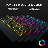 Razer - Ornata V3 X Full-Size Wired Membrane Gaming Keyboard with Chroma RGB Backlighting - Black - Alternate Views