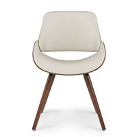 Simpli Home - Malden Bentwood Dining Chair with Wood Back - Cream - Alternate Views