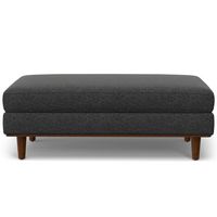 Simpli Home - Morrison Large Rectangular Ottoman - Charcoal Grey - Alternate Views