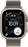 Apple Watch Ultra 3 (GPS+Cellular) 49mm Titanium Case with Titanium Milanese Loop - Small - Natur... - Alternate Views