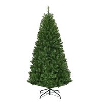 Costway - 4Ft Pre-Lit Artificial Christmas Tree Hinged 100 LED Lights - Green - Alternate Views