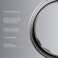 Oura - Ring 5 - Smart Ring - Size Before You Buy with OR5 Sizing Kit - Size 13 - Brushed Silver -... - Alternate Views