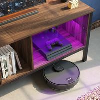 LED Gaming Entertainment Center with Shelves for TVs up to 70
