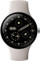 Google - Pixel Watch 4 (45mm) - LTE - Polished Silver Case - Porcelain Band - (2025) - Alternate Views