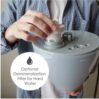 CRANE - 1 Gal. Drop Ultrasonic Cool Mist Humidifier - Grey - Alternate Views