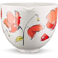 KitchenAid - 5-Qt. Ceramic Bowl for Tilt-Head Stand Mixers - Poppy - Alternate Views