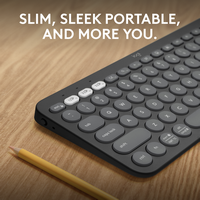 Logitech - Pebble Keys 2 Slim TKL Wireless Scissor Keyboard for Windows, macOS, iPadOS, Chrome - ... - Alternate Views